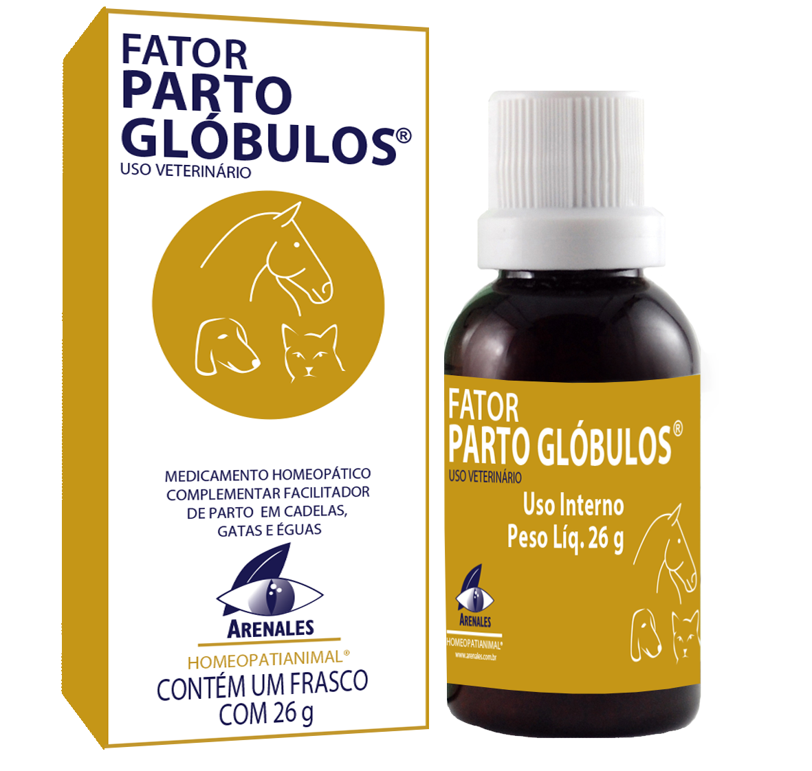 Fator Parto Glóbulos® - Arenales Homeopatia Animal