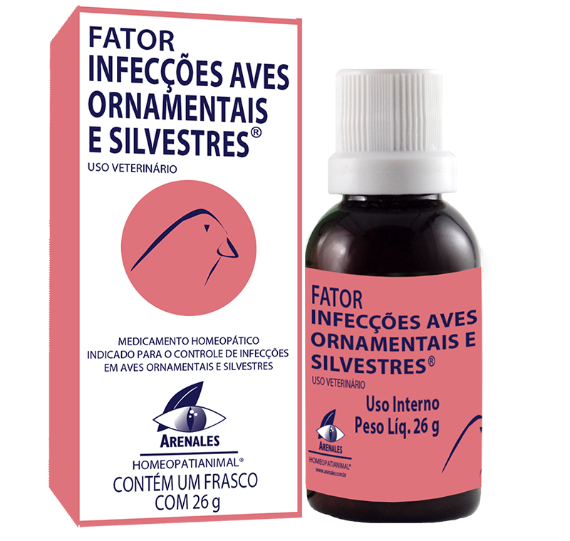 Fator Infecções Aves Ornamentais® - Arenales Homeopatia Animal