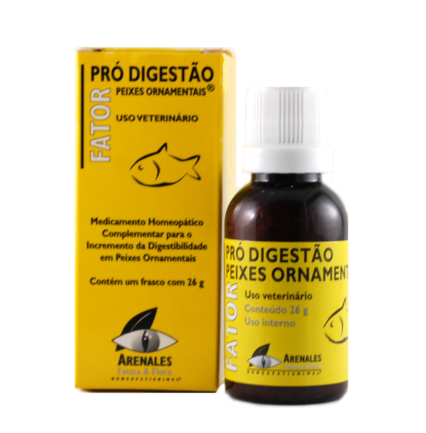 Fator Pró Digestão Peixes Ornamentais® - Arenales Homeopatia Animal