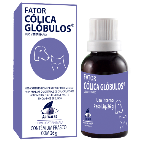 Fator Cólica Glóbulos® - Arenales Homeopatia Animal