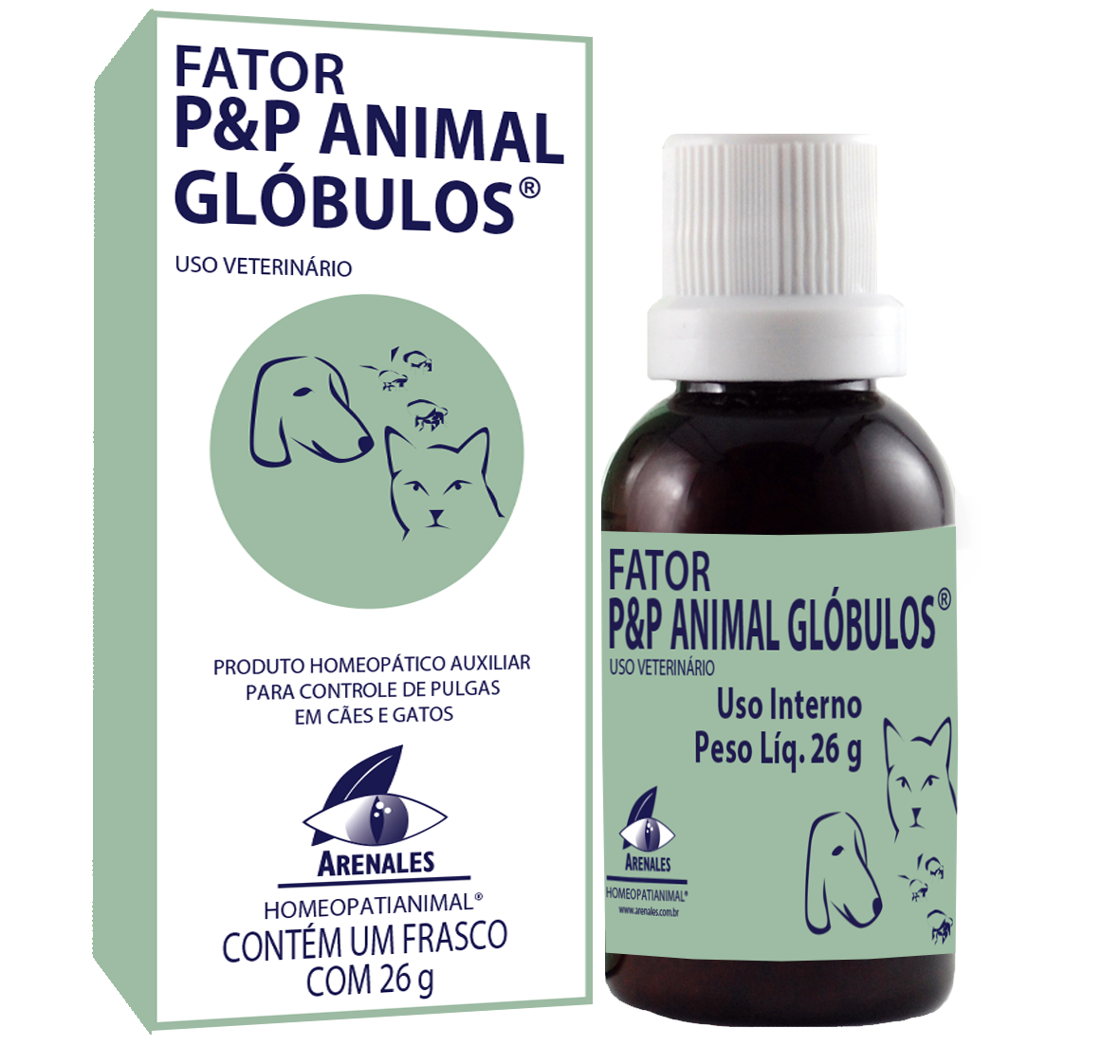 Fator P&P Animal Glóbulos® - Arenales Homeopatia Animal