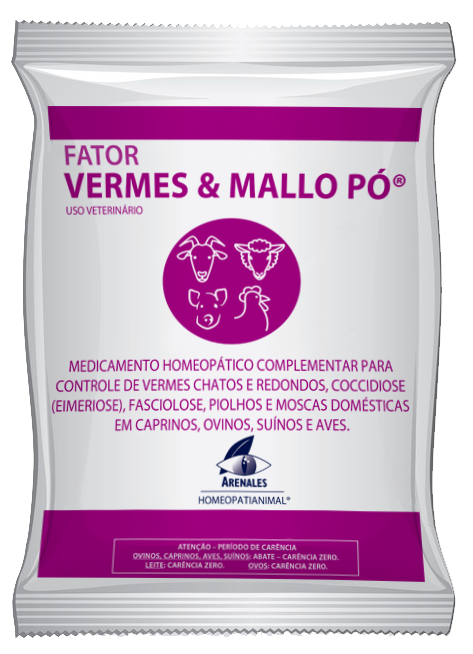 Fator Vermes e Mallo® - Arenales Homeopatia Animal