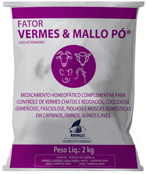 Fator Vermes e Mallo® - Arenales Homeopatia Animal